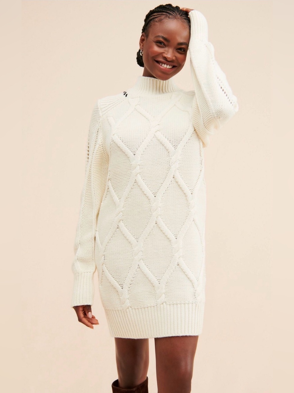 Anthropologie En Saison Lena Mini Sweater Dress